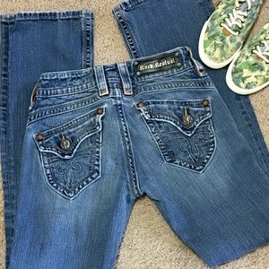 Rock Revival Gwen Boot Low Rise Jeans 27 X 31